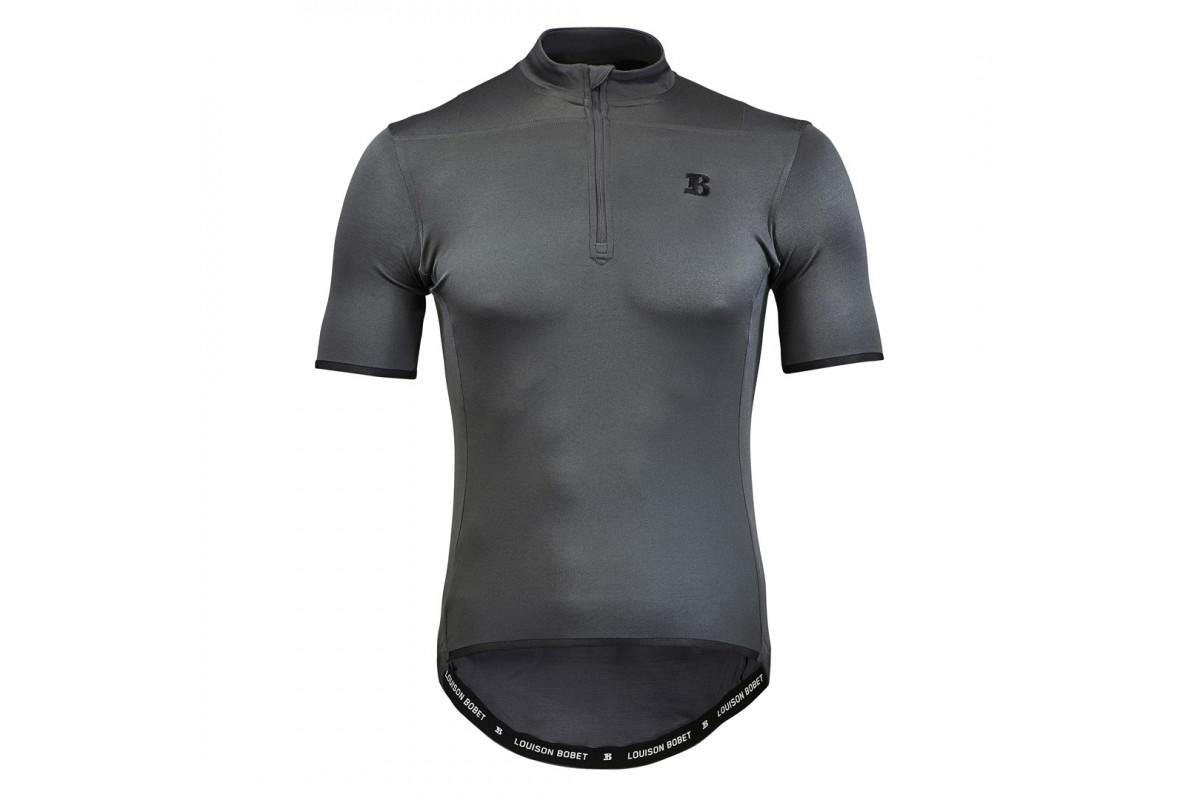 Louison Bobet Briancon 53 Short Sleeve Jersey, Grey
