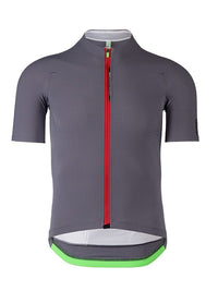 Q36.5 L1 Short Sleeve Jersey, Pinstripe Titanium