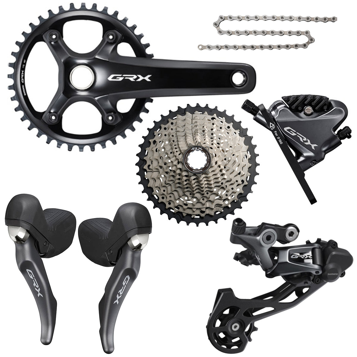 Shimano GRX800 Disc Groupset, 40t - 172.5mm