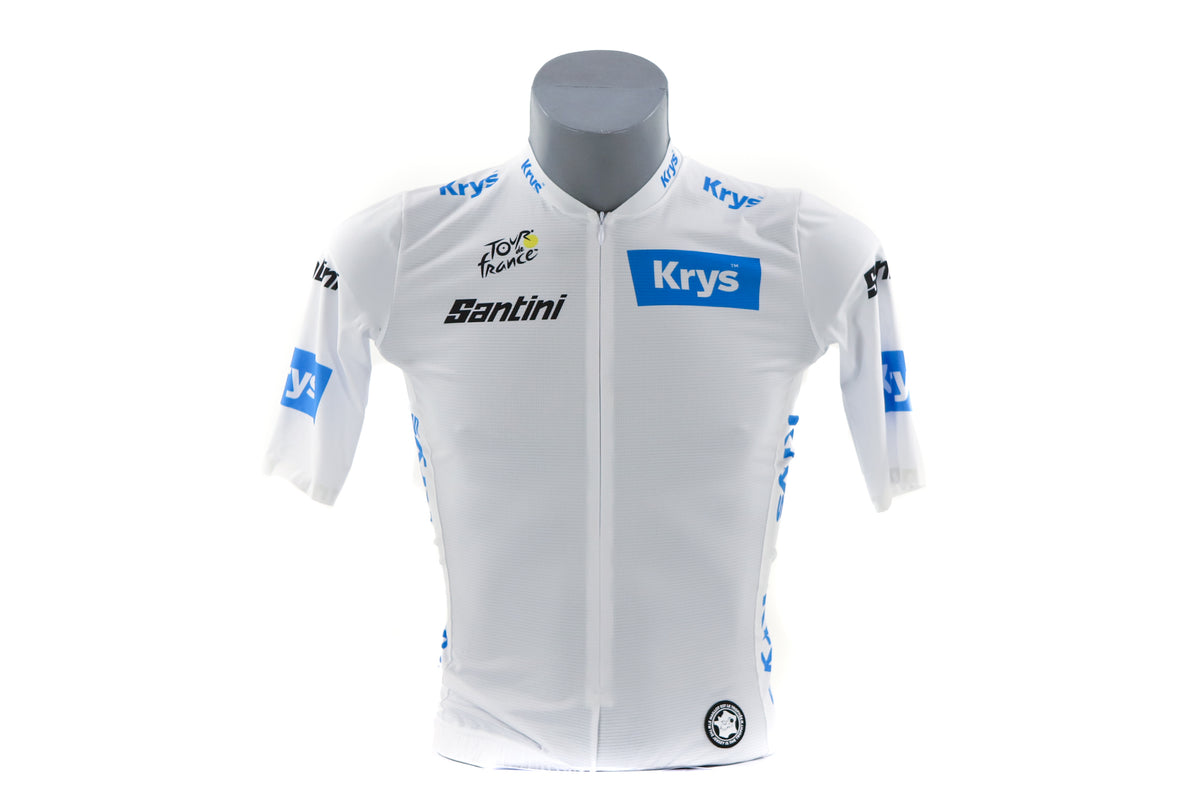 Santini Tour de France White Jersey, Size Medium