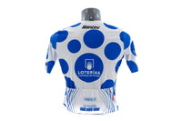 Santini La Vuelta Blue Polka Dot Jersey 2024, Size Small