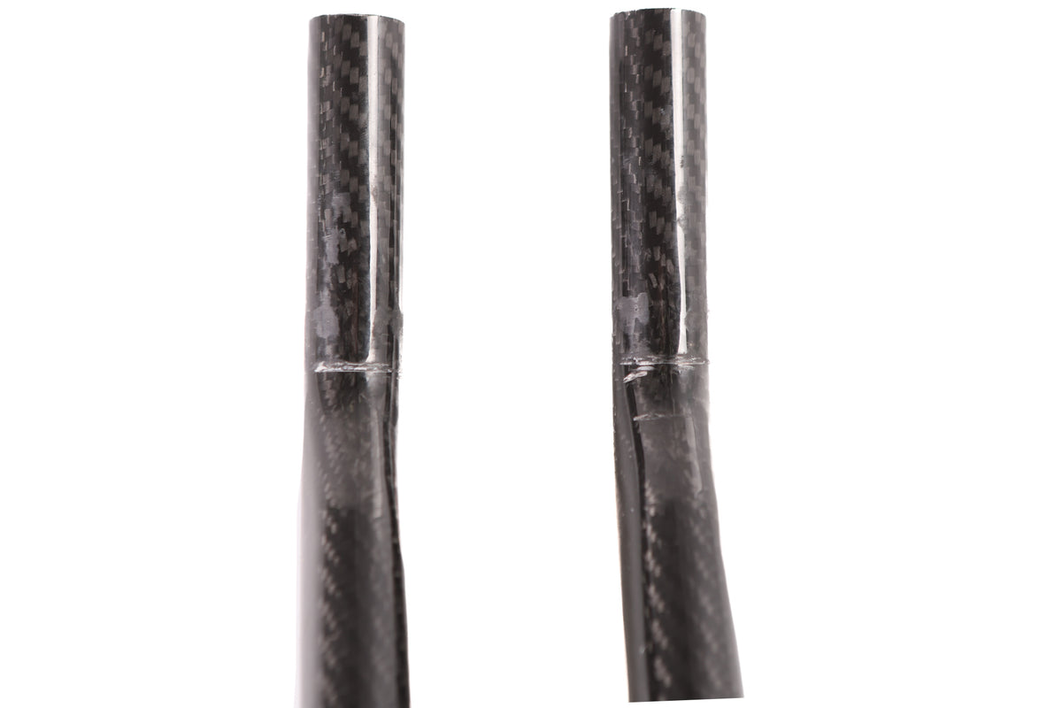AeroCoach Align Wing carbon arm rests with Angles Carbon Extensions, 25 Degree