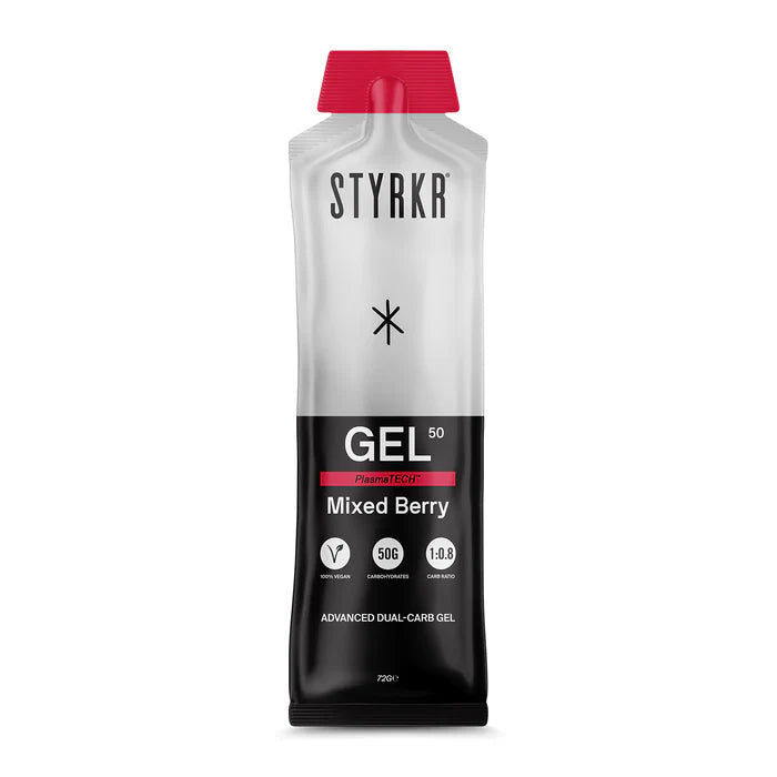Styrkr Gel50 Dual-Carb Energy Gel, Various Flavours