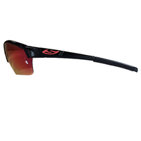 Smith Approach Max Sunglasses, 0D28 Black/ Red Mirror/ Ignitor/ Clear