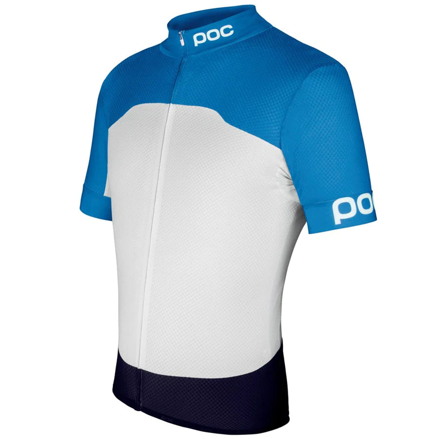 POC Raceday Climber Short Sleeve Jersey, Garminium Blue/ Hydrogen White