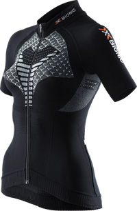 X-Bionic Twyce Women's Short Sleeve Jersey, Black - Large
