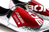 Bont Zero+ Road Shoe, 'Little Bleeders' Silver/Red - EU46