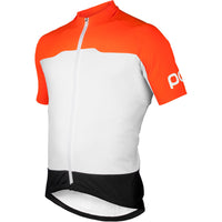 POC Essential AVIP Short Sleeve Womens Jersey, Orange/White