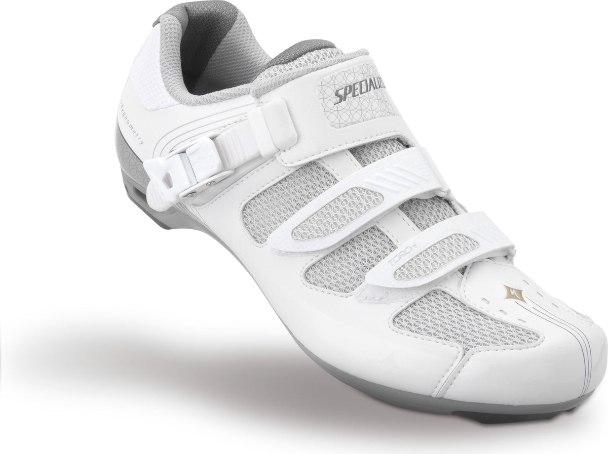 Specialized Torch Womens Road Shoe White/ Silver, Size 41