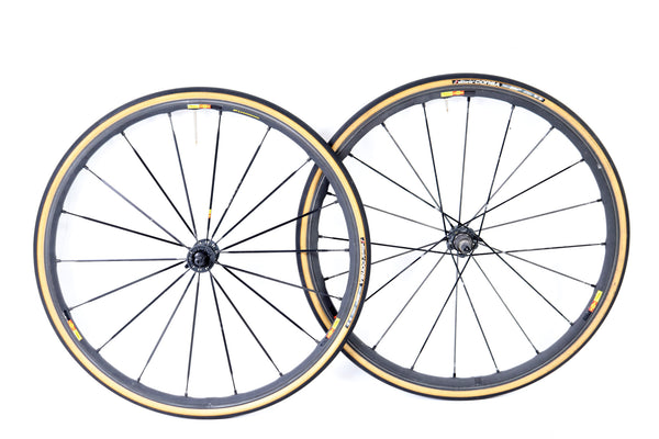 中古 MAVIC KSYRIUM EXALITH LIMITED 2017 Mavic Ksyrium SLR SSC Exalith Clincher Wheelset, Shimano