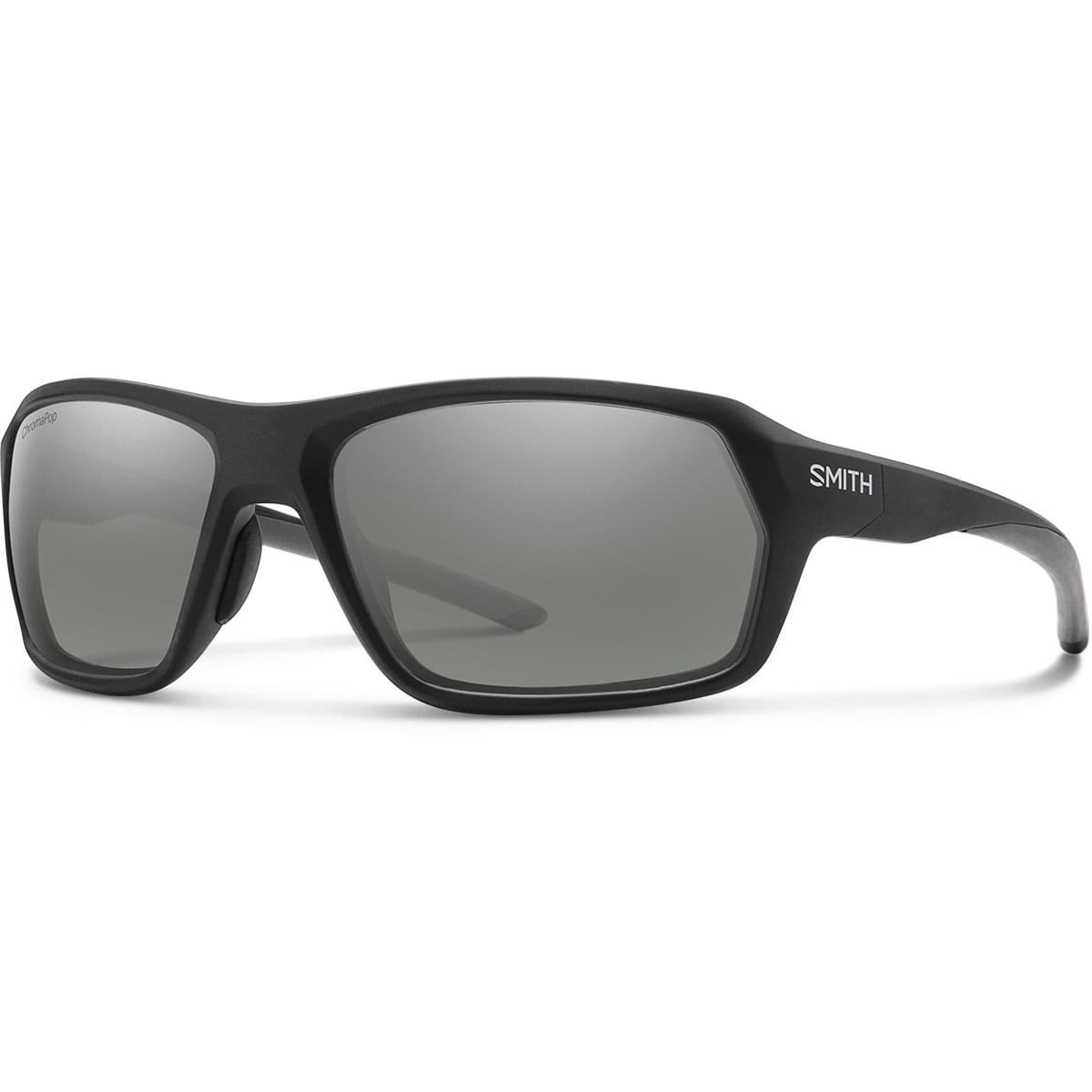 Smith Rebound Sunglasses, Matte Black/ ChromaPop Polarized Platinum Mirror